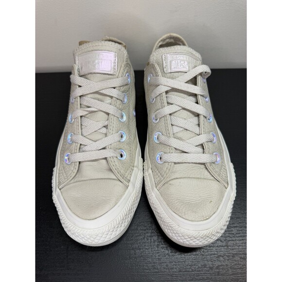 Converse Leather Low Top Grey Womens 6 Mens 4 - Picture 1 of 9